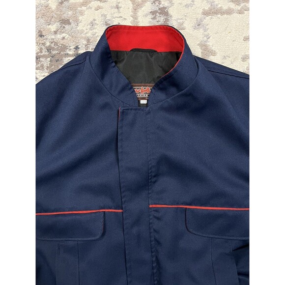 Vtg 70's Marv Holland Canada Bomber Pleated Jacket Sz Large Retro Pocket Flap - Picture 13 of 13